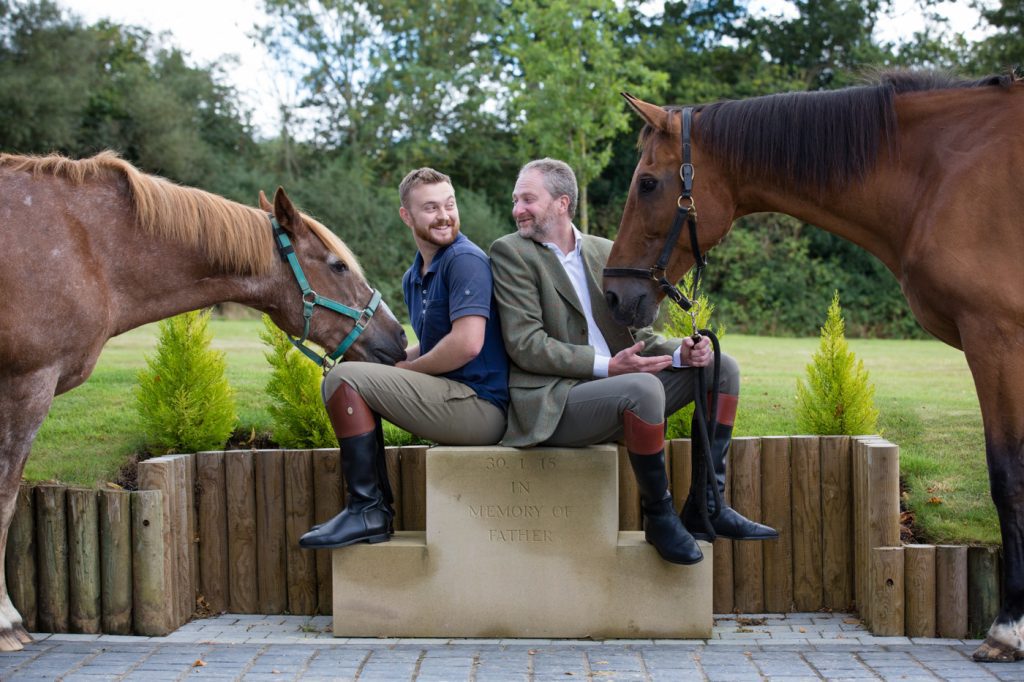 Simon and Tom from a private commission equine portrait. By Hannah Freeland Photography - Equine Photographer.